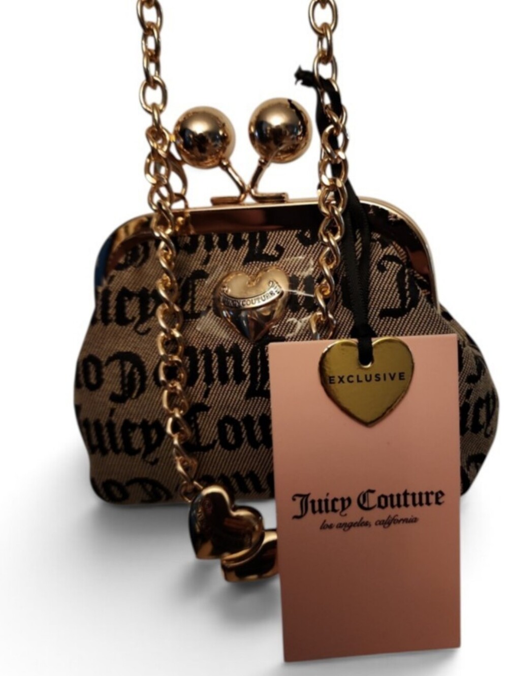 Juicy Couture Kisslock Mini Crossbody Coin Purse NWT